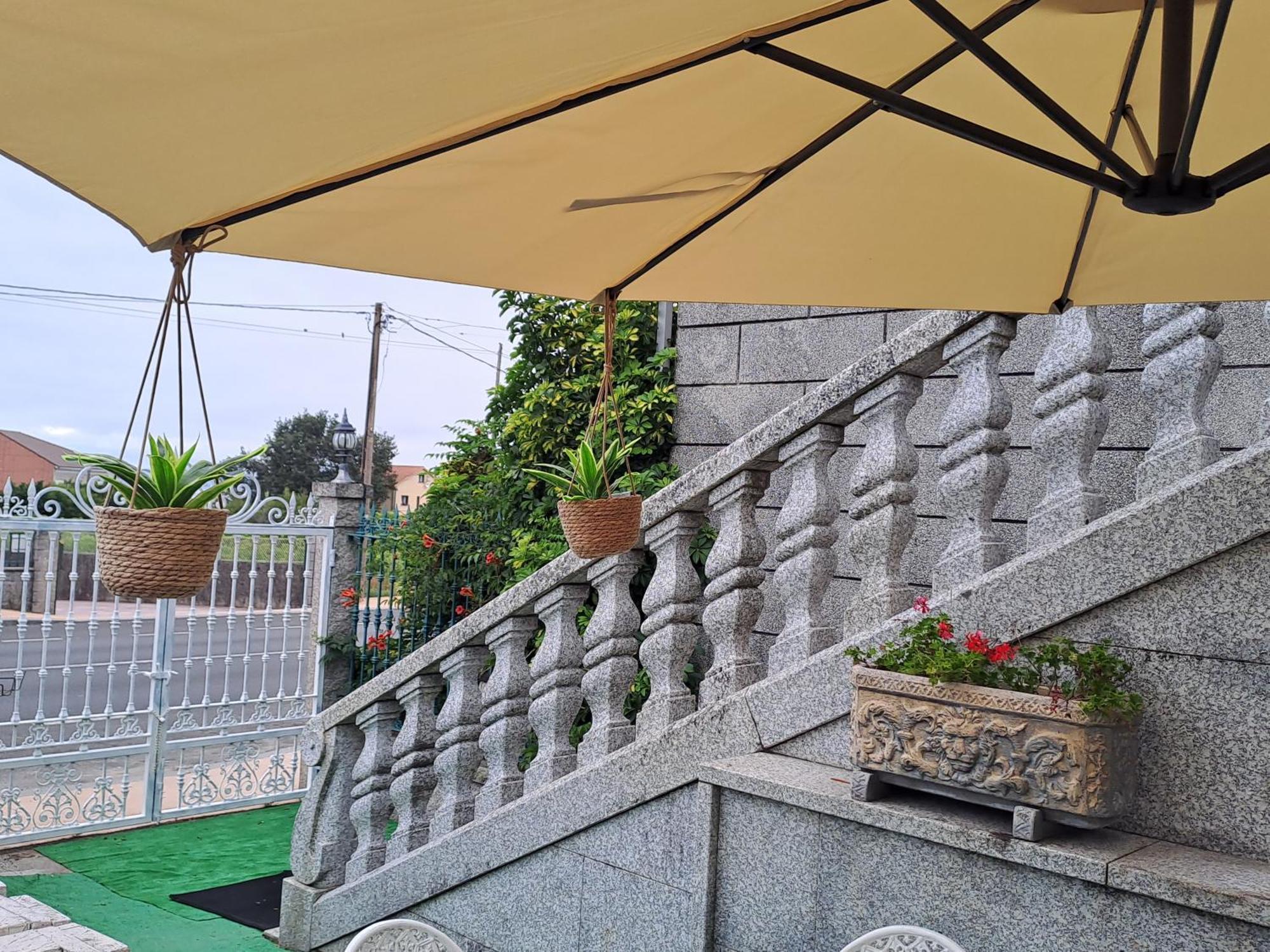 Apartamento Romero Garden C con vistas al mar Vilanova de Arousa Exterior foto